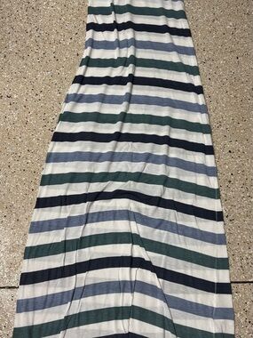 True Religion White and Navy Striped Tank